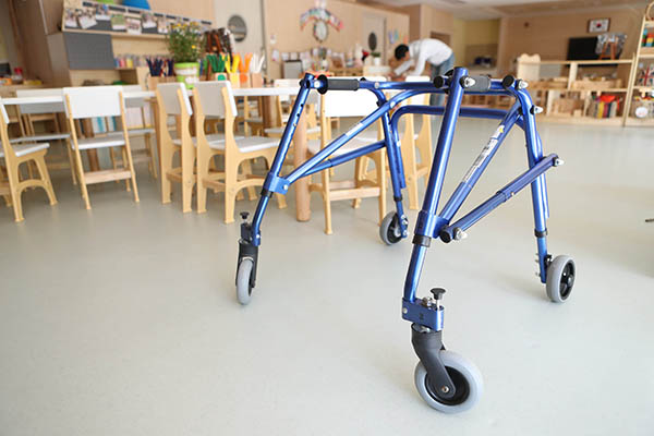 ▲장애·비장애 유아 구분 없이 한 교실에서 수업을 진행하는 통합병설유치원 내부.[연합뉴스]