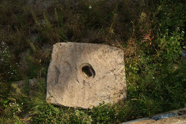 ▲ 이성산성 석재