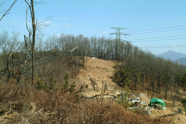 ▲ 수석리 토성 전경