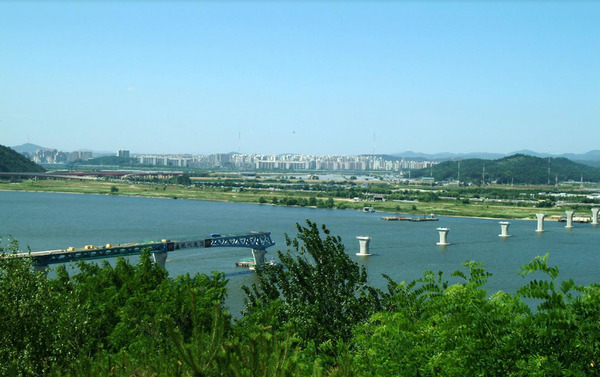 ▲ 양천 고성지에서 바라본 한강