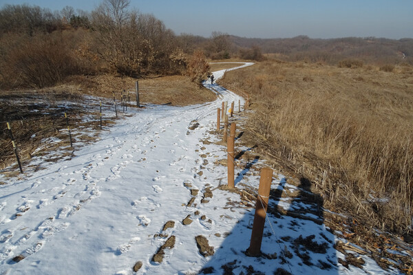 ▲ 치성에서 외성이 어어진 성