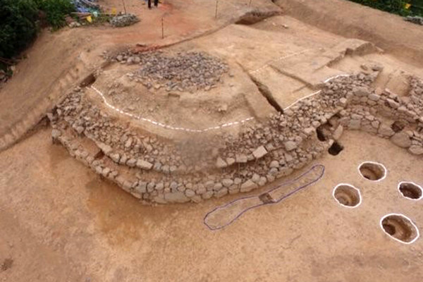 ▲ 외성 북쪽 발굴 사진