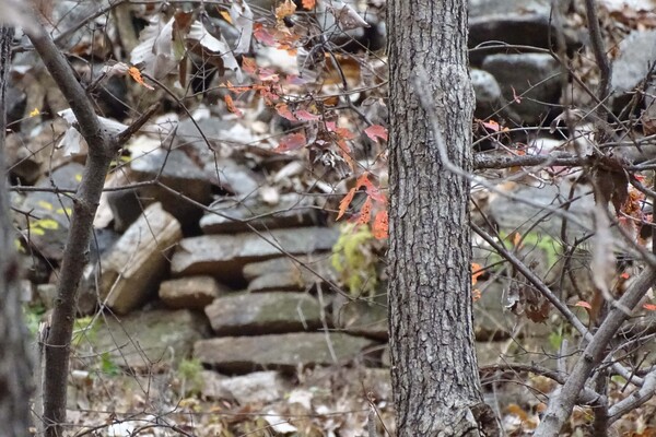 ▲ 남아 있는 성돌