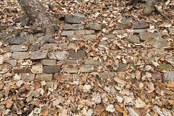 ▲ 성벽의 흔적