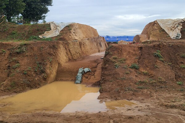 ▲육계토성 발굴지 현장
