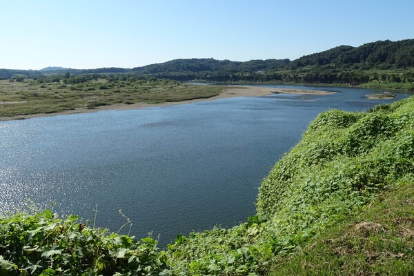 ▲연천 호로고루에서 본 임진강