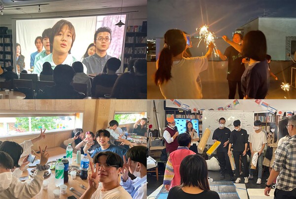 ▲지역사회 청소년들을 대상으로 개최하는 다양한 파티 모습. 이랜드재단