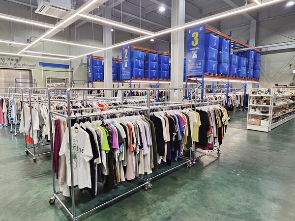 ▲굿윌스토어 밀알엑스코점 아울렛 매장 모습. 정성민 기자