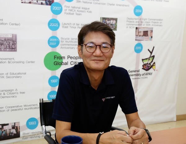 ▲김진곤 한국YMCA전국연맹 청소년국장. [이영일 기자]