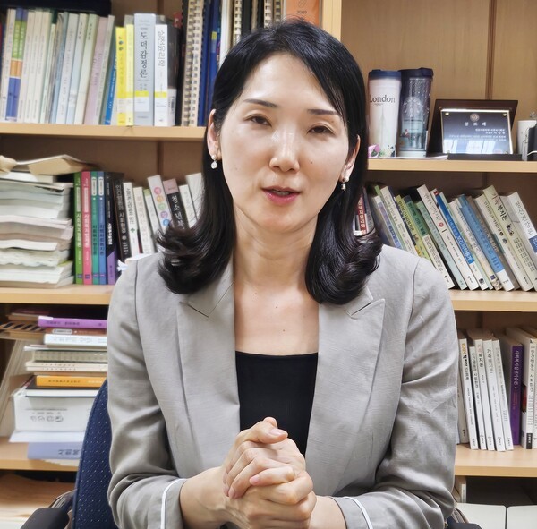 ▲호서대 사회복지학부 이인정 교수. 정성민 기자