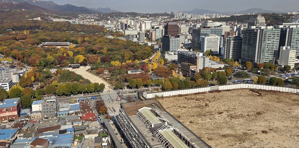 ▲ 서울 종묘와 세운4구역 모습. 연합뉴스