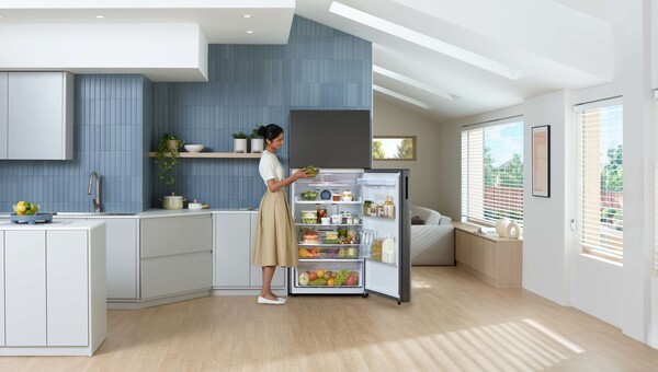 ▲중남미에서 인기가 높은 상냉동·하냉장(TMF) 냉장고 모델 사진. 삼성전자 제공