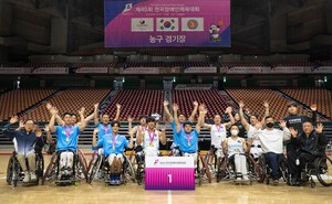 코웨이 블루휠스 휠체어농구단, '전국장애인체육대회' 2년 연속 우승